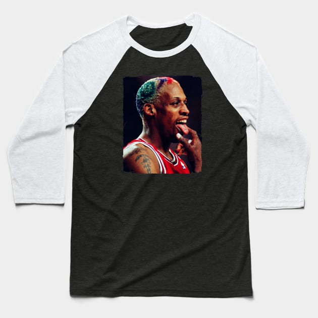 Dennis Rodman - Vintage Baseball T-Shirt by GoodMan999